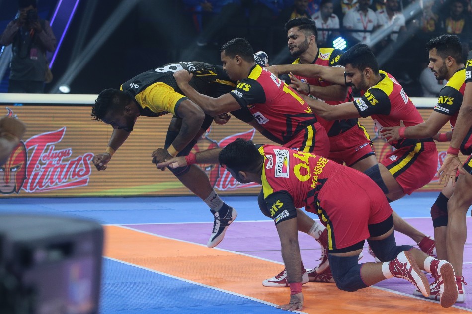 Pkl 2022 Bengaluru Bulls Overcome Telugu Titans In First Southern Derby Of Season