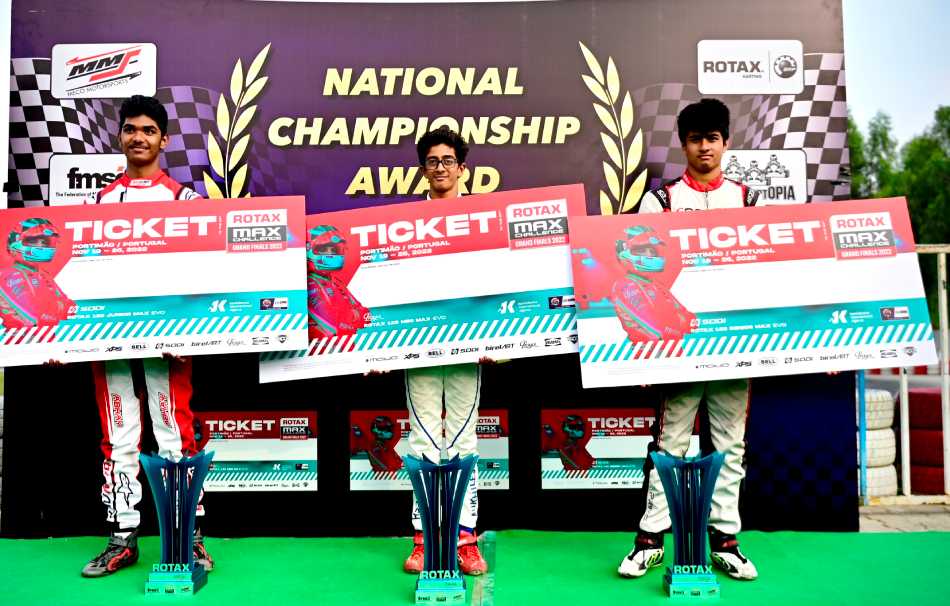 Rotax Max National Karting Championships Bengaluru Karters Complete Cleansweep