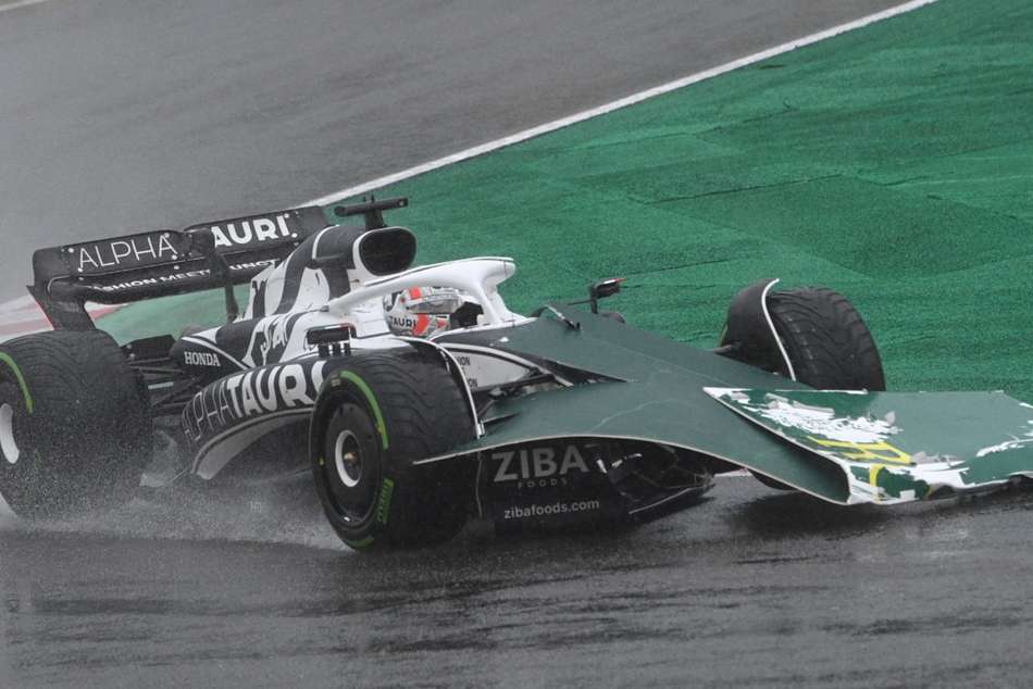 Pierre Gasly fumes at tractor on track at raindisrupted Japanese GP