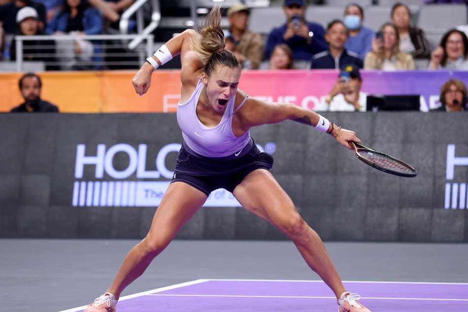 Sabalenka through to WTA Finals decider after defeating world number one Swiatek