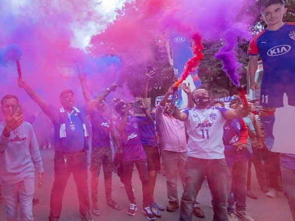 'A festive atmosphere engulfed the stadium'