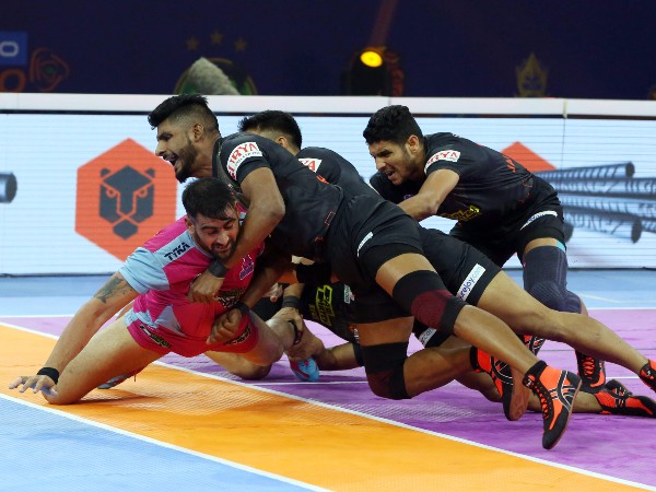 Pkl Jaipur Pink Panthers Vs U Mumba Highlights Arjun Deshwal Shines As Panthers Register Massive Win