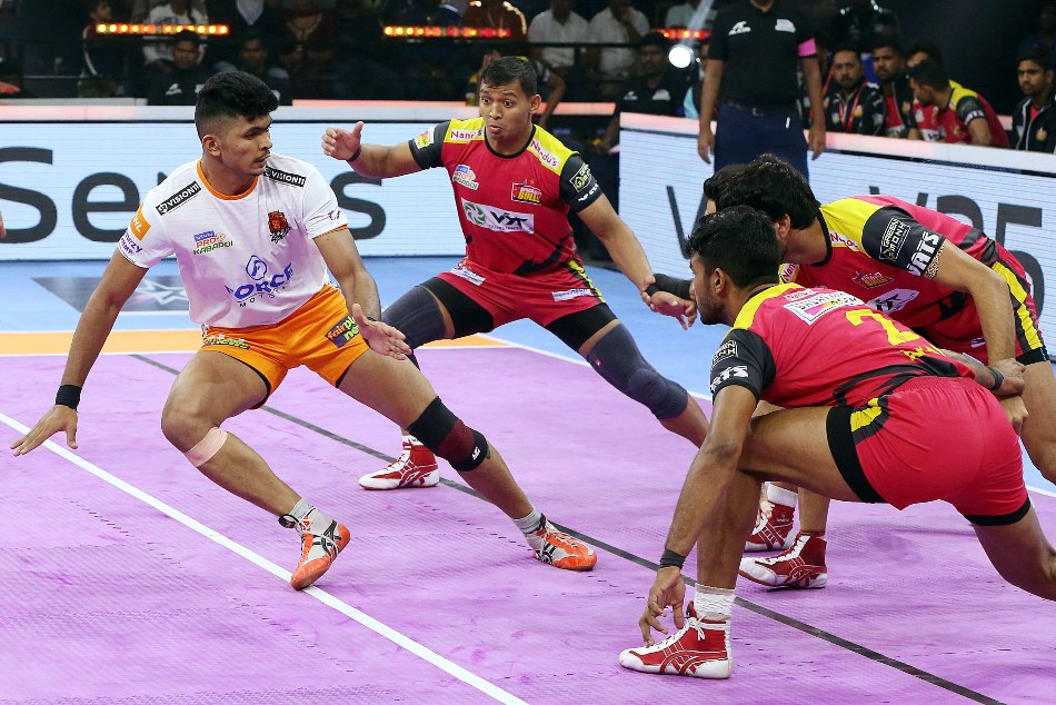 Pkl Bengaluru Bulls Vs Puneri Paltan Highlights Paltans Survive Late Scare To Climb To The Top