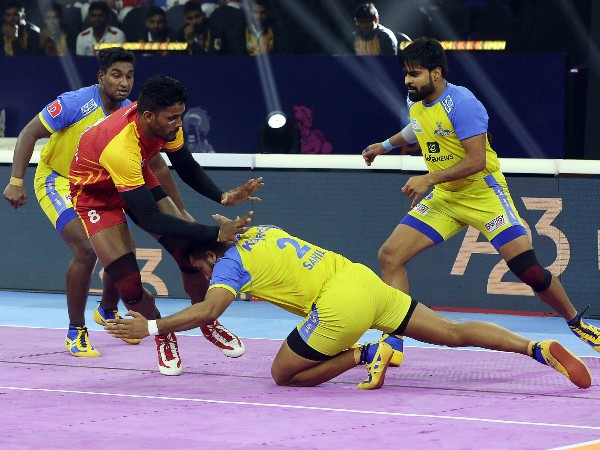 Pkl Tamil Thalaivas Vs Telugu Titans Highlights Ajinkya Pawar S Super Raid Powers Thalaivas To Win