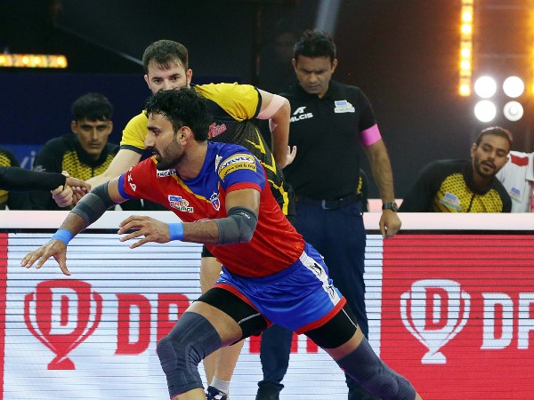 Pkl Telugu Titans Vs Up Yoddha Highlights Surender Gill Powers Up To Big Win Over Titans