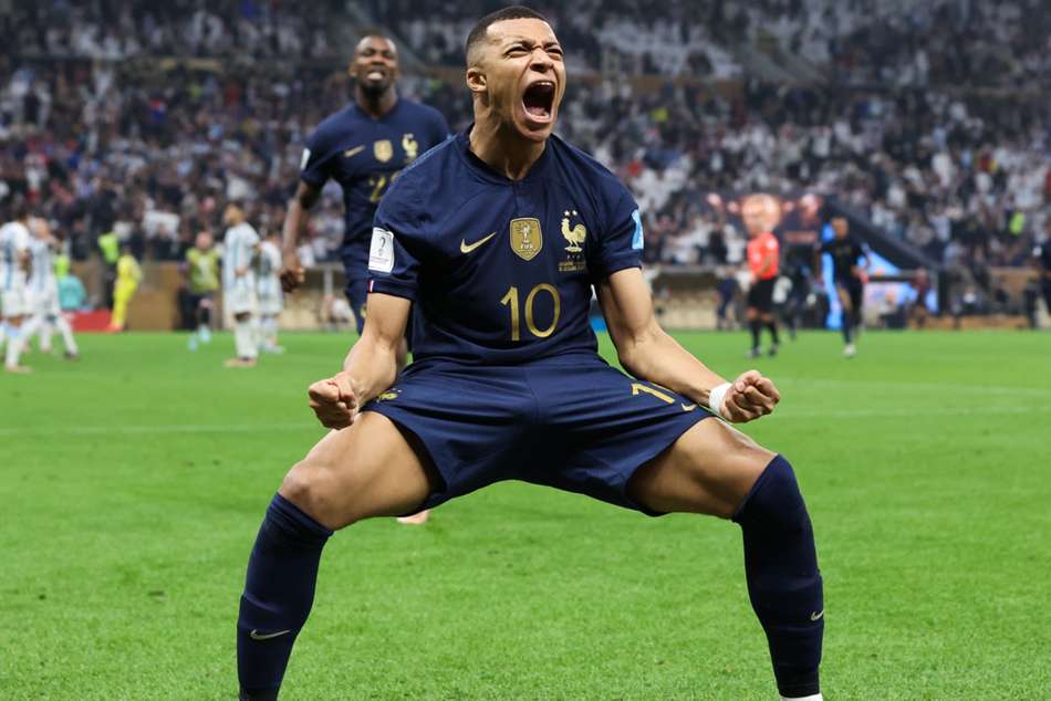 Mbappe youngest player to reach 10 World Cup goals in Argentina