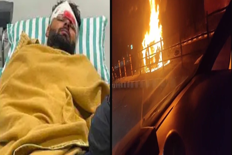 Rishabh Pant Road Accident Chilling CCTV footage of India cricketer's