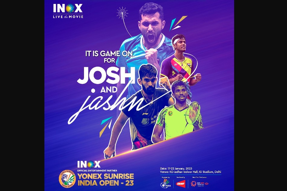 Inox Partners With Yonex Sunrise India Open 2023 As Official Entertainment Partner