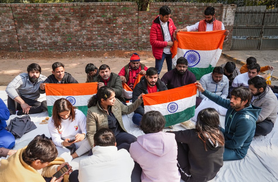 Wrestlers Stage Protest Against Wfi President Dictatorship Vow To Fight Till End