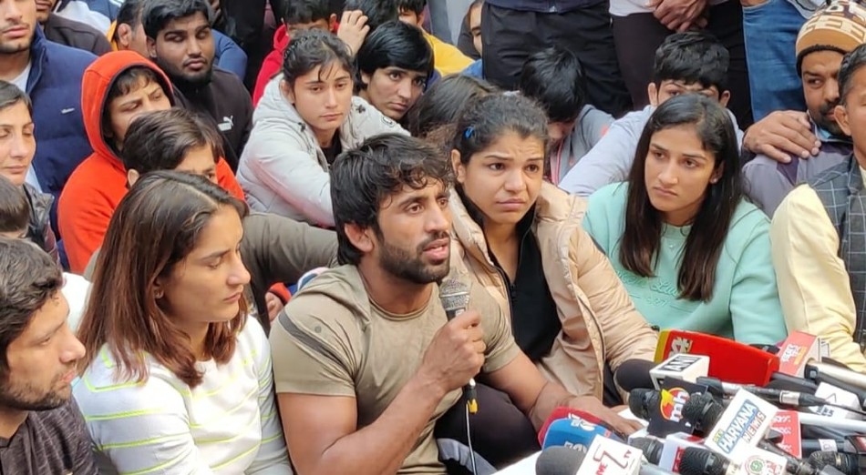 Protesting Wrestlers Bajrang Punia Refuse Accusation Of Political Backing Made By Wfi President