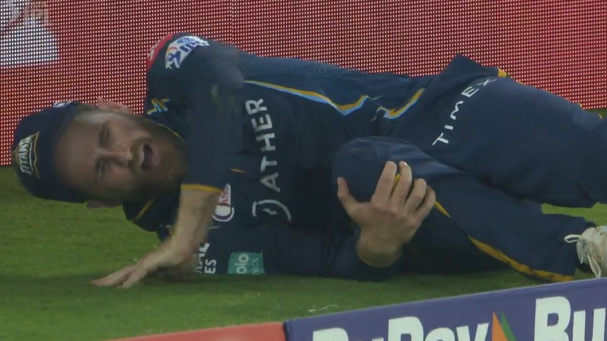 GT vs CSK, IPL 2023 Kane Williamson suffers painful injury after