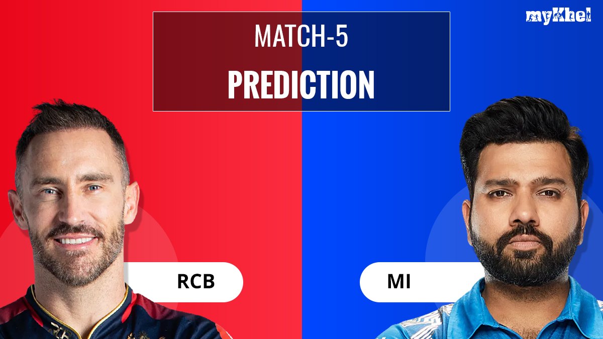 Rcb Vs Mi Match Prediction Predicted Winner Of Ipl 2023 Match 5 Mykhel Rcb Vs Mi Match Prediction Predicted Winner Of Ipl 2023 Match 5 Mykhel