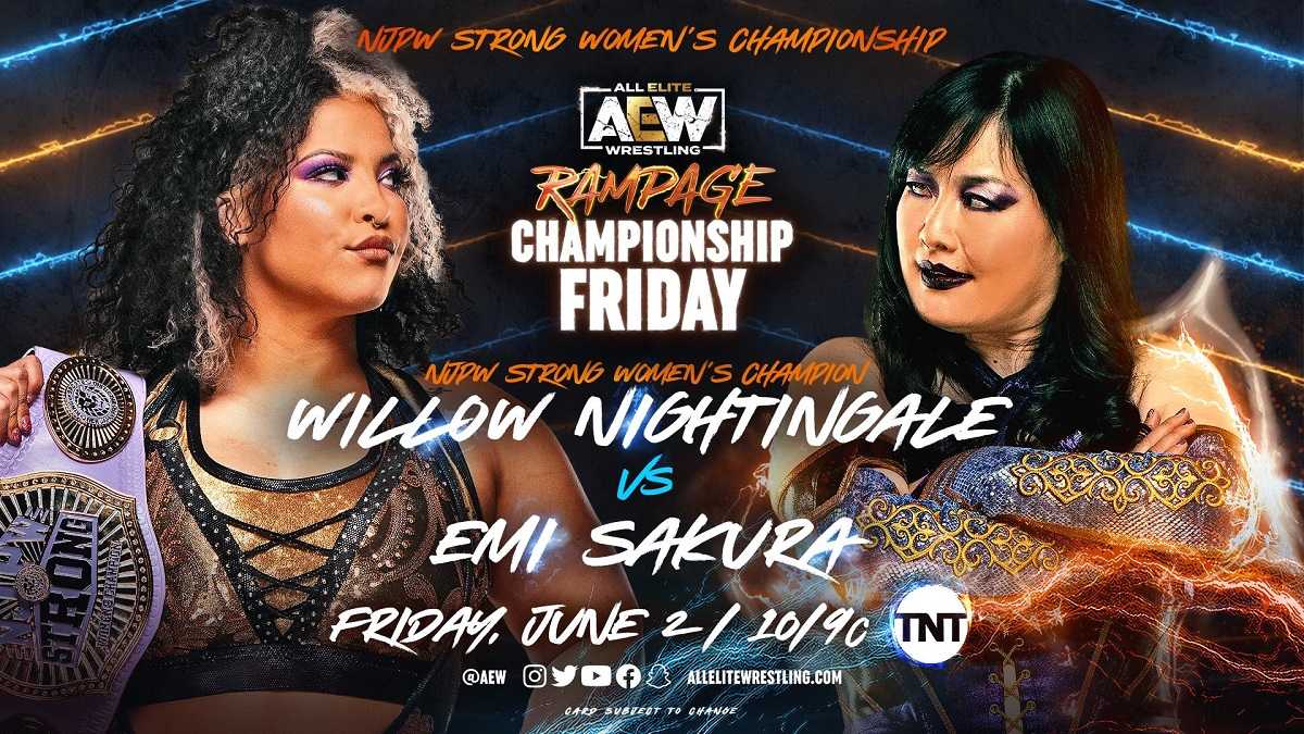 Aew Dynamite International Title Match Announced Four Title Matches Set For Rampage