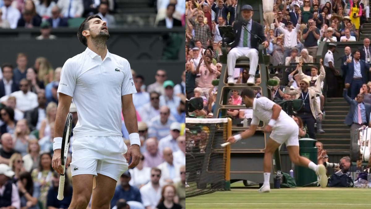 Wimbledon 2023 Novak Djokovic Booed and Hit With Code Violation For