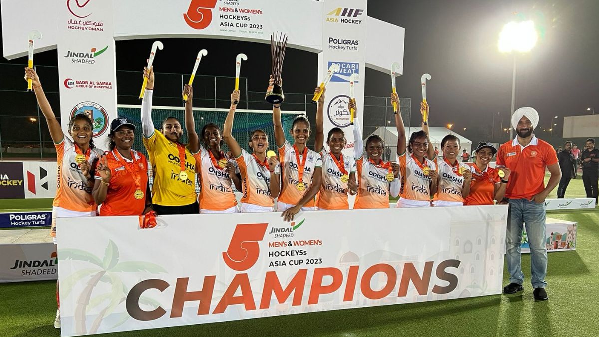 Indian Womens Team Defeats Thailand 7 2 In Final To Win Hockey 5s Asia Cup In Oman