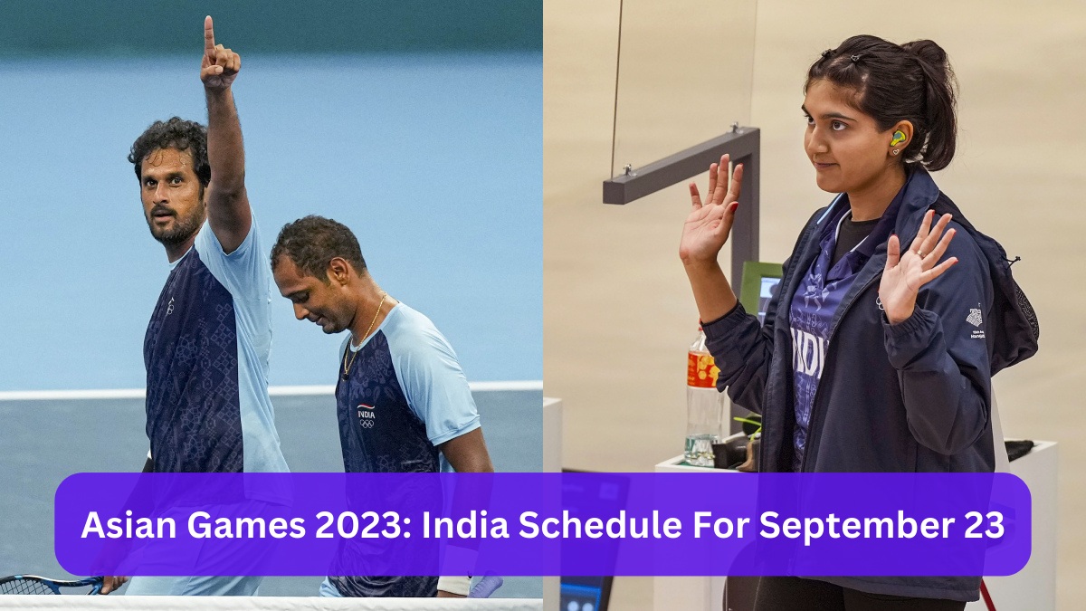 Asian Games 2023 Schedule for September 29 India's Asian Games