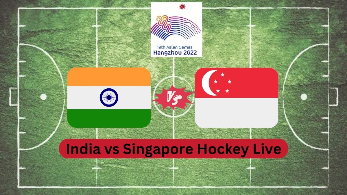 India Vs Singapore Hockey Live Score Asian Games 2023 Updates