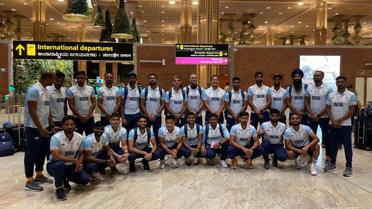Asian Games 2023 Indian Mens Hockey Team Leaves For Hangzhou