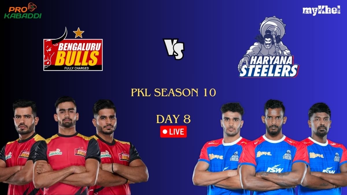 Pkl Season 10 Live Score Bengaluru Bulls Vs Haryana Steelers
