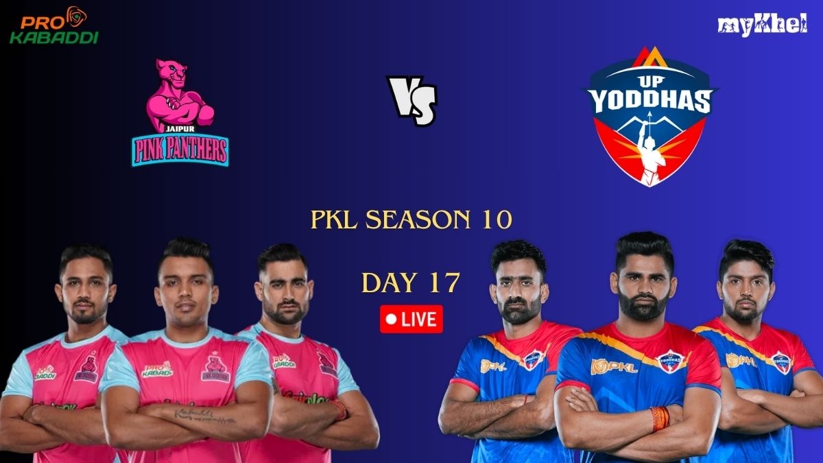 Pkl Live Score Day 17 Jaipur Pink Panthers Vs Up Yoddhas