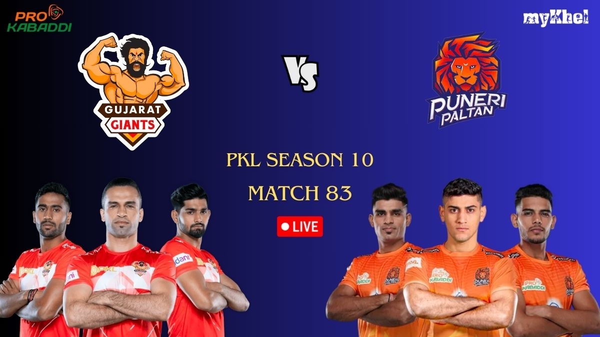 Pkl Live Score Match 83 Gujarat Giants Vs Puneri Paltan
