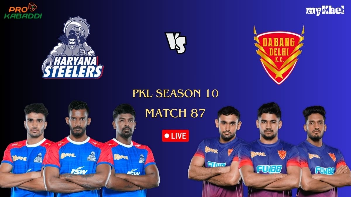 Pkl Live Score Match 87 Haryana Steelers Vs Dabang Delhi