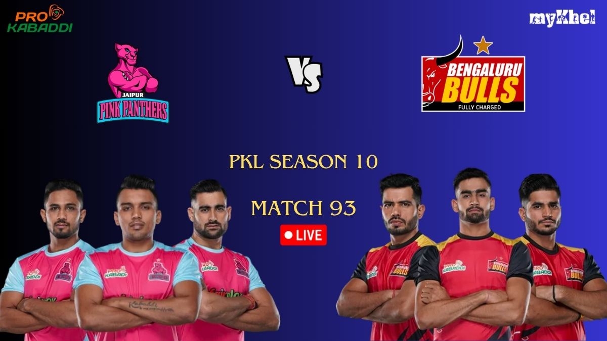 Pkl Live Score Match 93 Jaipur Pink Panthers Vs Bengaluru Bulls