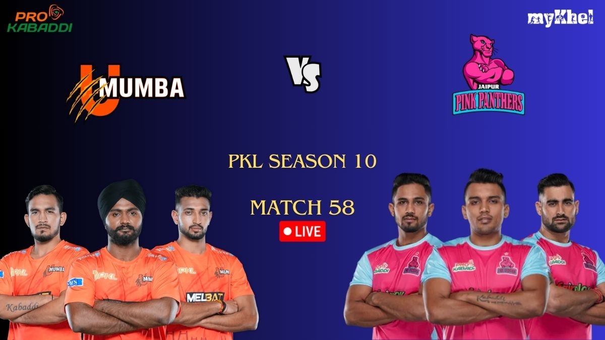Pkl Live Score Match 58 U Mumba Vs Jaipur Pink Panthers