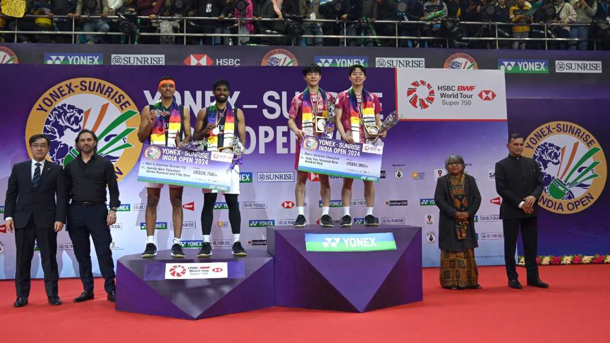 India Open 2024 Satwiksairaj Rankireddy Chirag Lose Nail Biting Mens Doubles Final