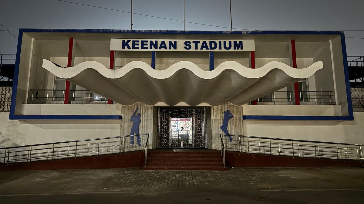 Keenan Stadium Jamshedpur The Yesteryear Ground Standing Alone in Dark