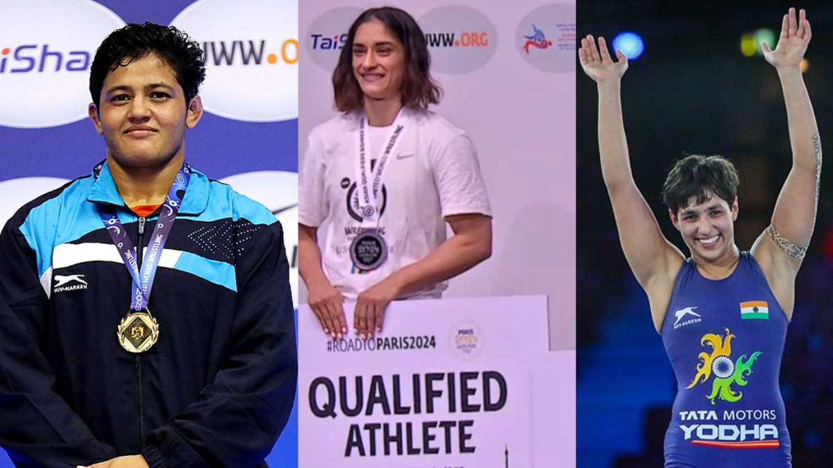 Wrestlers Vinesh Reetika Anshu Secure Paris Olympics Quotas For India