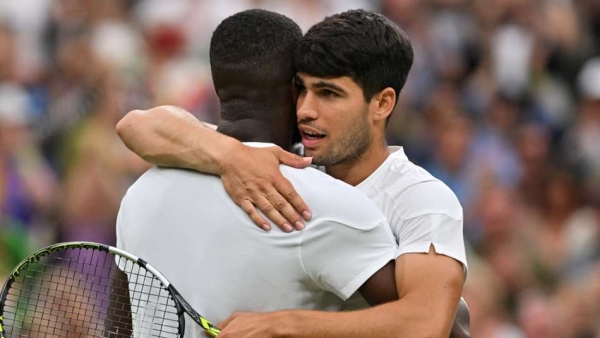 Wimbledon 2024 Carlos Alcaraz Survives Major Scare To Beat Frances Tiafoe