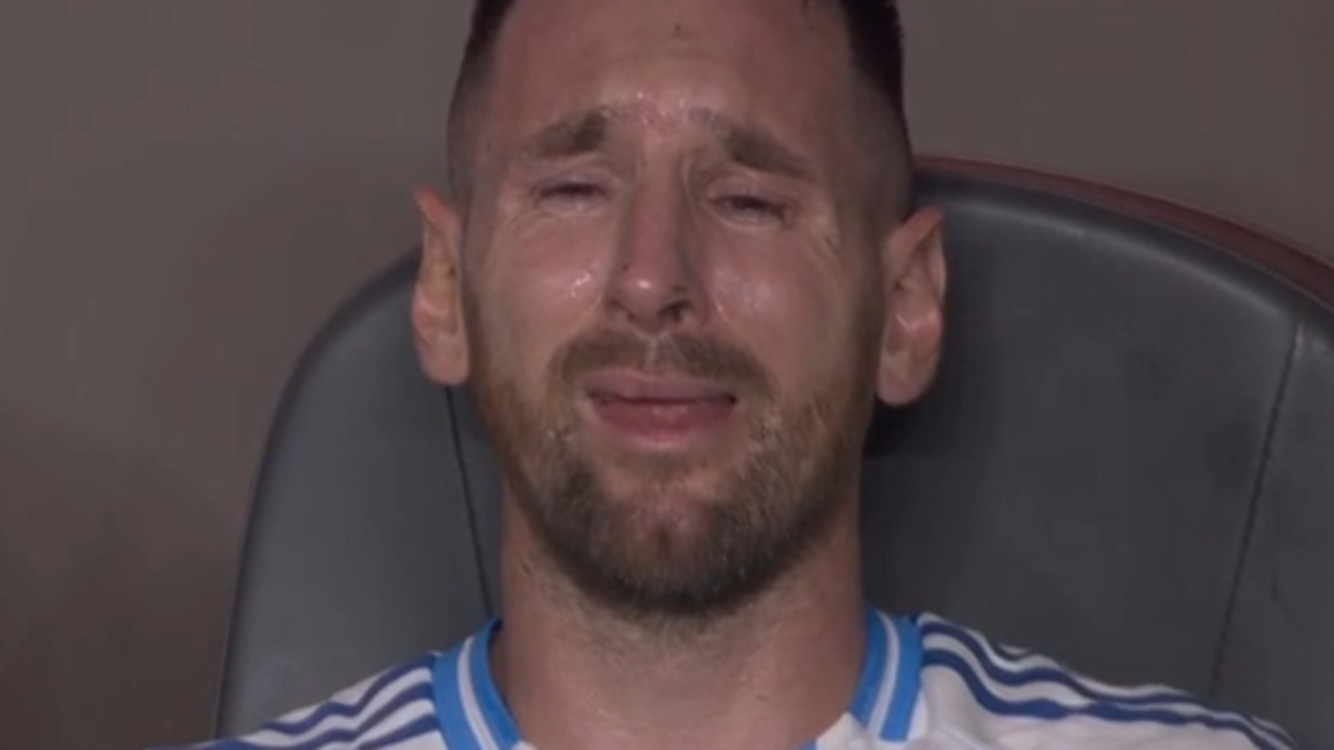 Copa America 2024 Lionel Messi Seen Crying Profusely After 