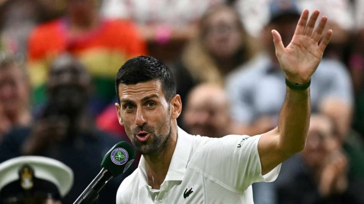 Wimbledon Novak Djokovic Slams Centre Court Crowd Holger Rune Win