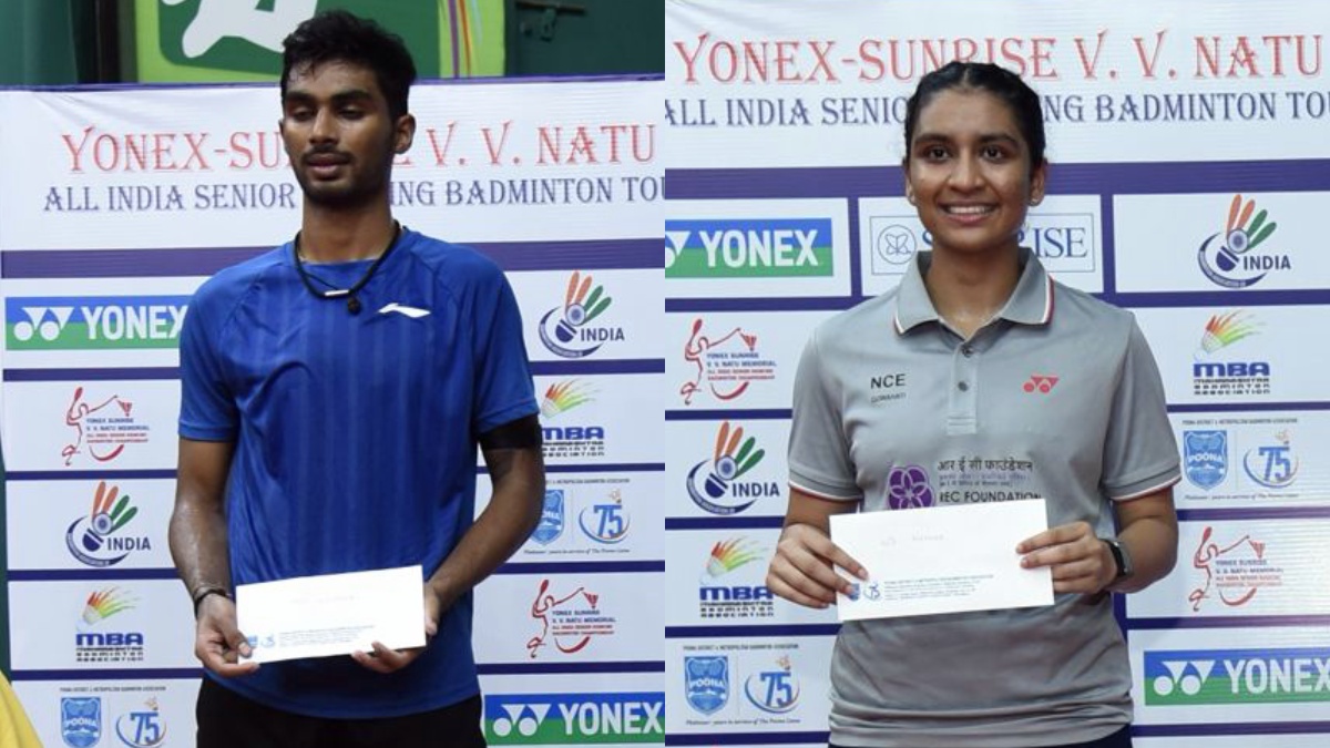 Saneeth Ds Tasnim Mir Clinch Men Womens Singles Titles In Vv Natu Memorial Tournament