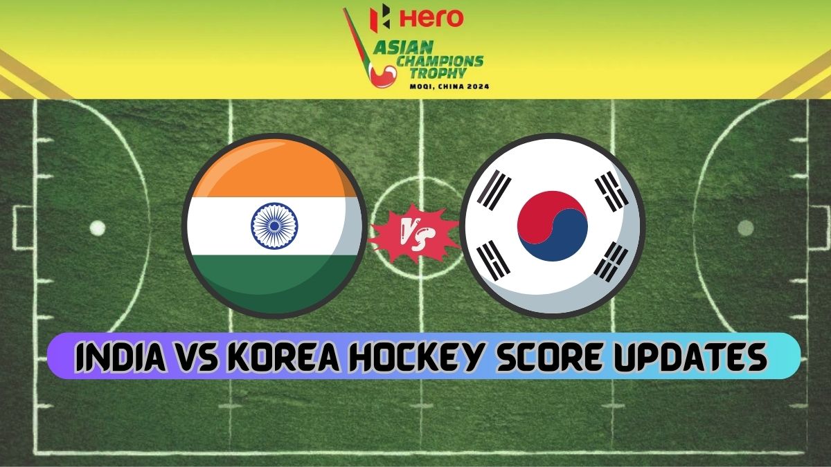 India Vs Korea Republic Hockey Live Score Asian Champions Trophy 2024 Updates Highlights