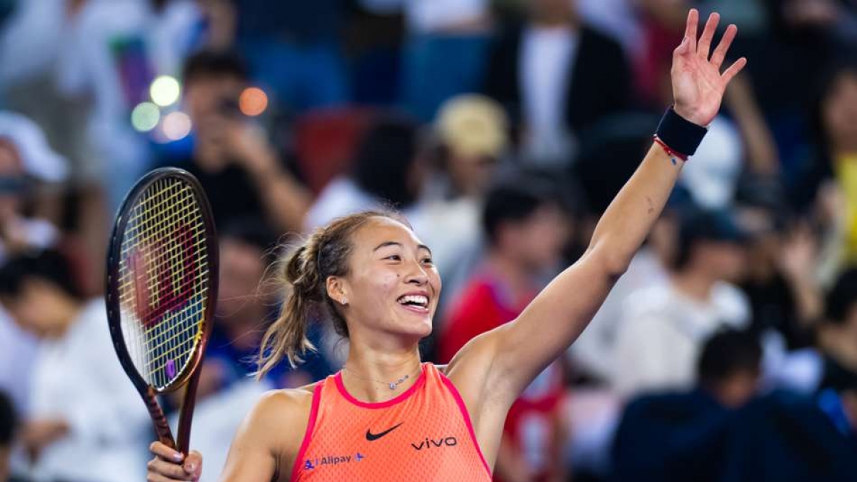 Zheng To Face Wang First All Chinese Wta 1000 Semi Final