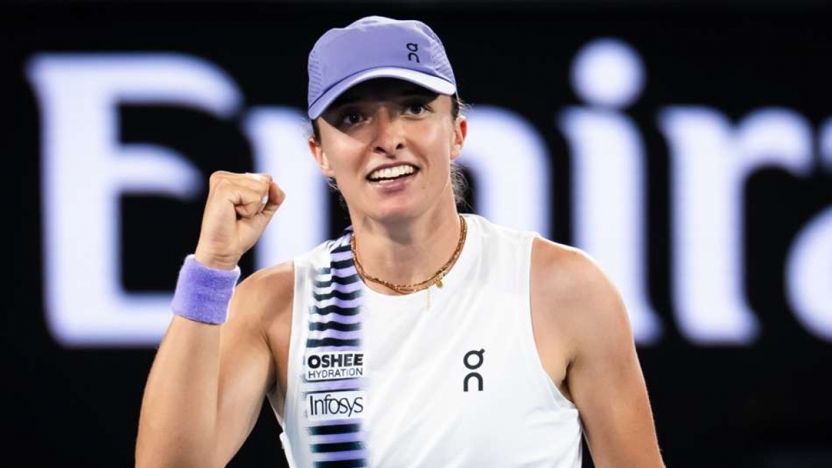 Australian Open Iga Swiatek Tops Anna Kalinskaya In Rollercoaster Tie Naomi Osaka Withdraws