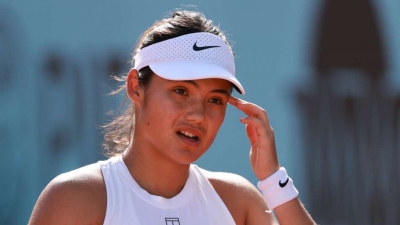 Raducanu beaten in Madrid Open