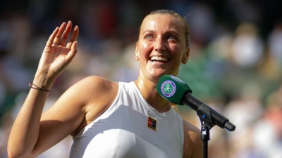 Kvitova bids farewell to SW19