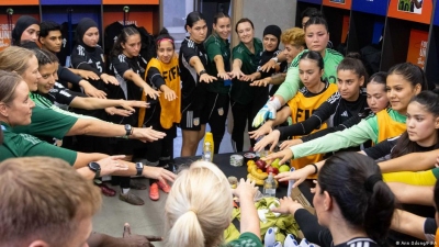 Afghan women footballers make statement on international stage