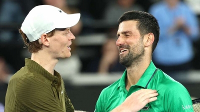 Djokovic jokingly thanks Sinner